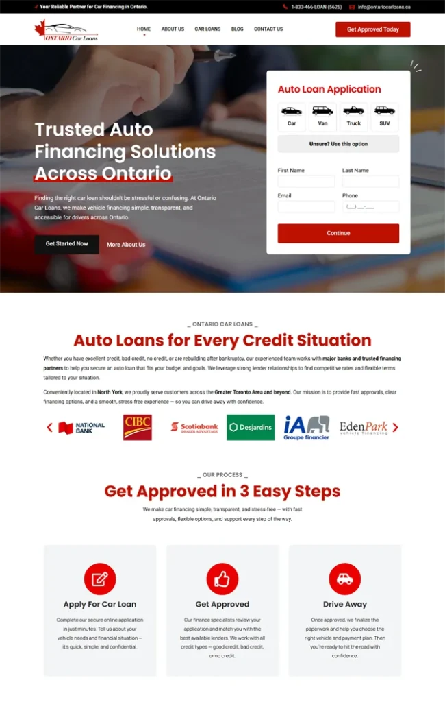 Ontario Car Loans