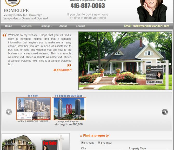 Marjan Eskandari Sales Representative Homelife Real Estate