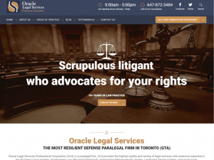 Orcale Legal Services Website Design